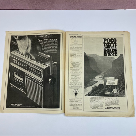Vintage Rolling Stone Magazine Art Garfunkel October 1973 Santana Music Art - Picture 5 of 6